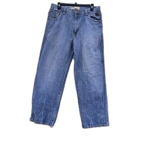 ENYCE MENS BAGGY JEANS SIZE 32X30 STYLE EYRUA043 LIGHT WASH BLUE WIDE LEG